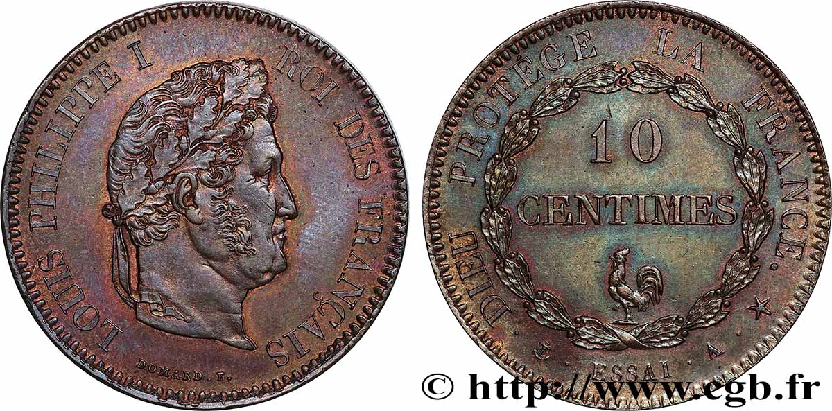 Essai de 10 centimes au coq n.d. Paris VG.2804  MS 