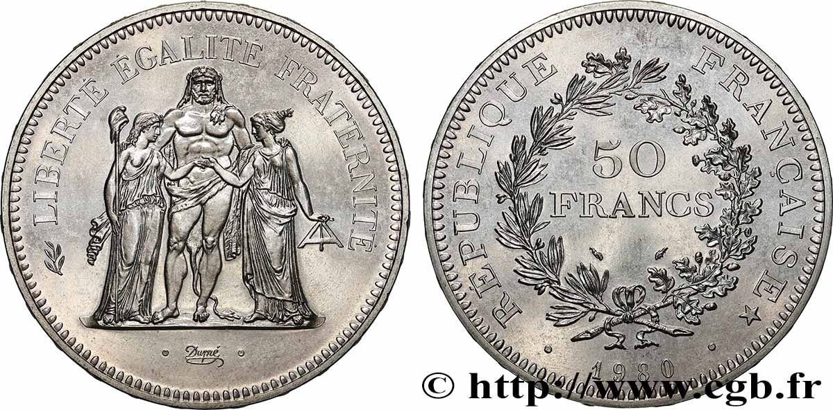 50 francs Hercule 1980  F.427/8 MS 