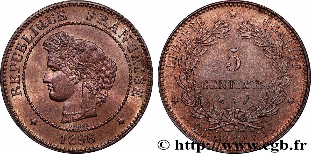 5 centimes Cérès 1896 Paris F.118/37 MS 