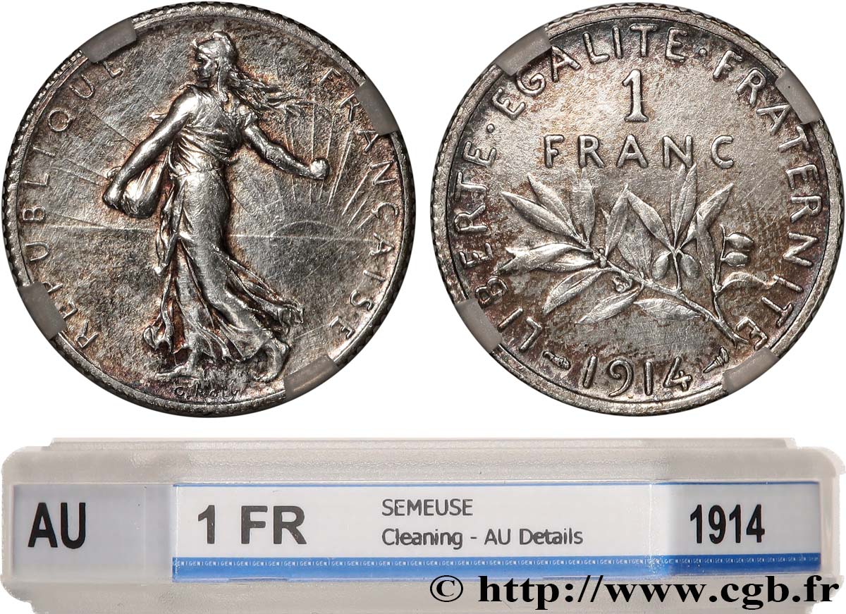 1 franc Semeuse 1914 Paris F.217/19 AU GENI
