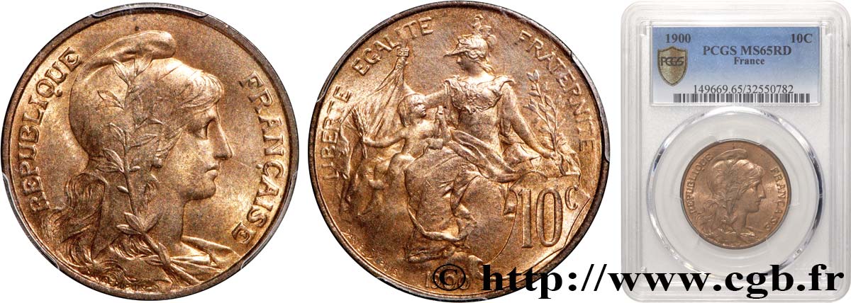 10 centimes Daniel-Dupuis 1900  F.136/8 MS65 PCGS