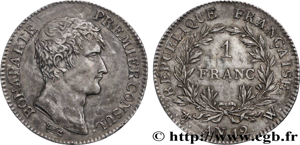 1 franc Bonaparte Premier Consul 1804 Lille F.200/21 q.SPL 