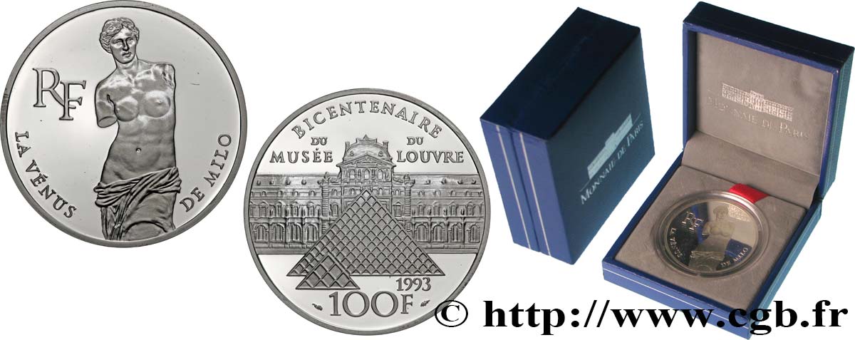 Belle Epreuve 100 francs - Vénus de Milo 1993  F.1624 1 FDC 