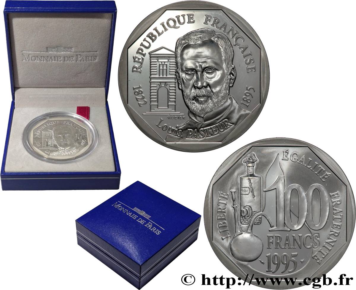 Belle Épreuve 100 francs - Louis Pasteur 1995 Paris F5.1657 1 FDC 