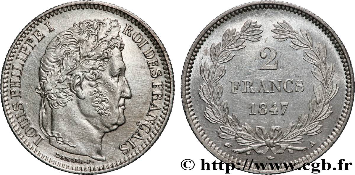2 francs Louis-Philippe 1847 Paris F.260/112 SUP/SUP+ 