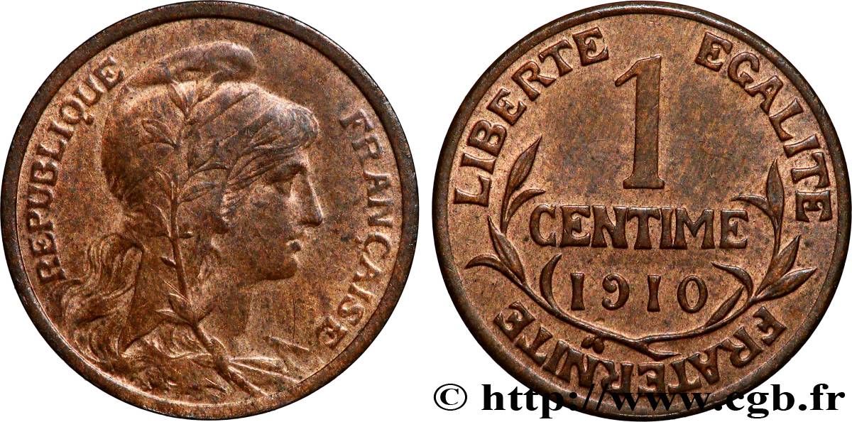 1 centime Daniel-Dupuis 1910 Paris F.105/12 SUP62 