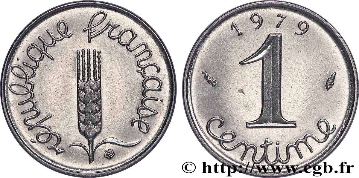 1 centime Épi, avec rebord 1979 Pessac F.106/36 FDC65 