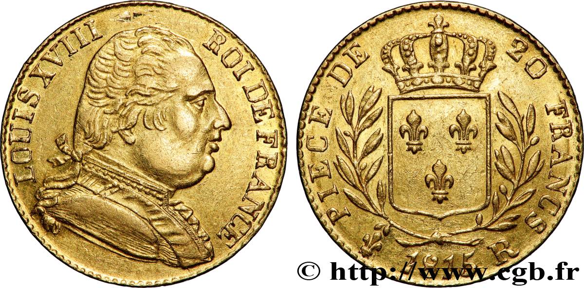 20 francs or Londres 1815 Londres F.518/1 TTB+ 