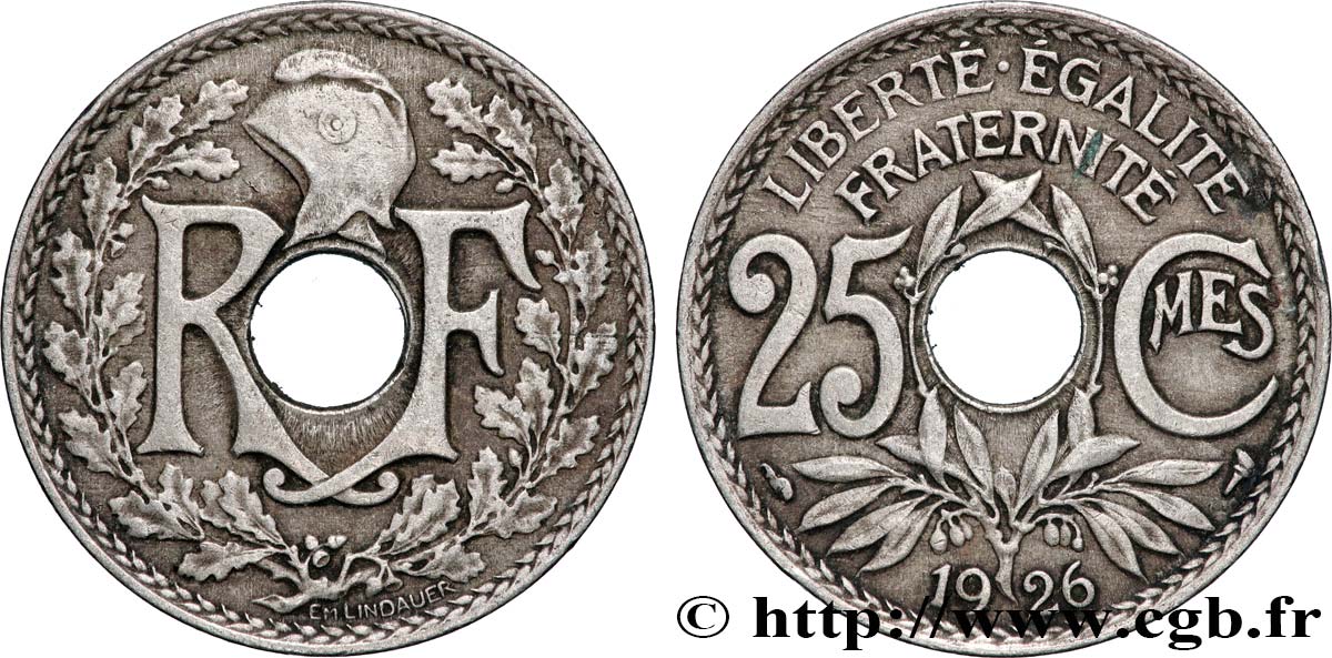 25 centimes Lindauer 1926  F.171/10 TTB+ 