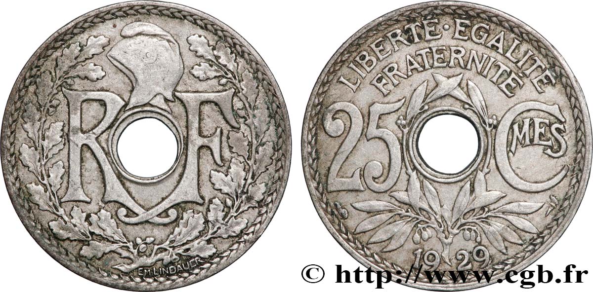 25 centimes Lindauer 1929  F.171/13 SS 