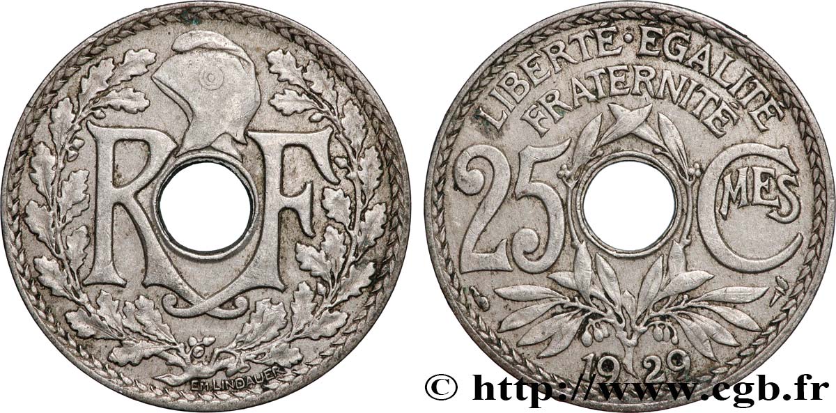 25 centimes Lindauer 1929  F.171/13 TTB+ 