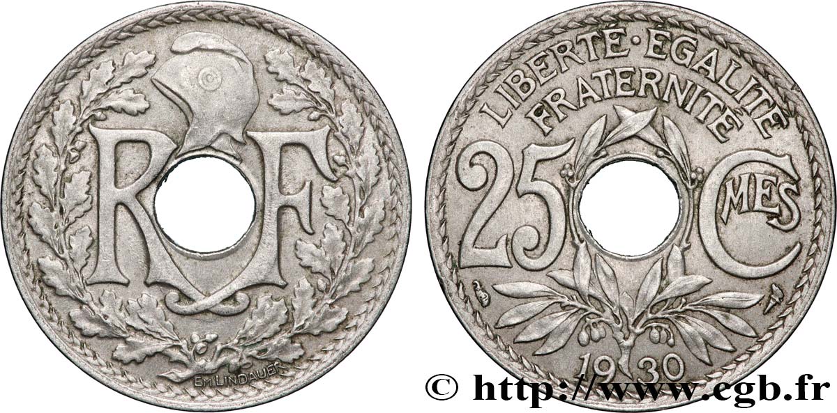 25 centimes Lindauer 1930  F.171/14 SUP+ 