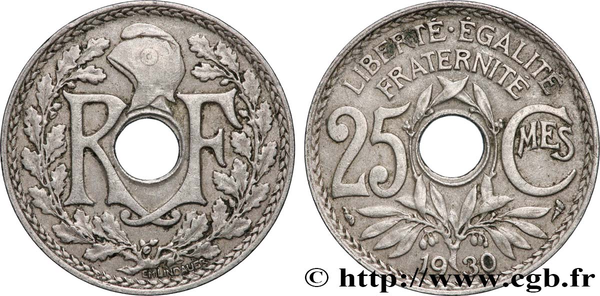 25 centimes Lindauer 1930  F.171/14 VZ+ 