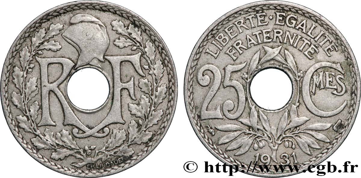 25 centimes Lindauer  1931  F.171/15 fVZ 