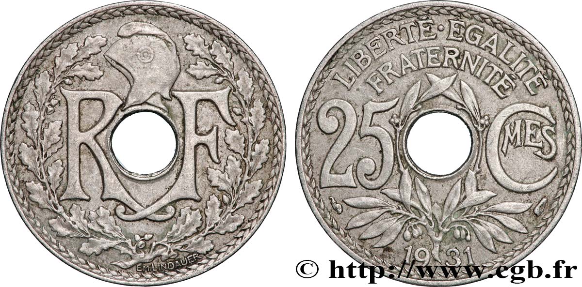 25 centimes Lindauer  1931  F.171/15 AU 