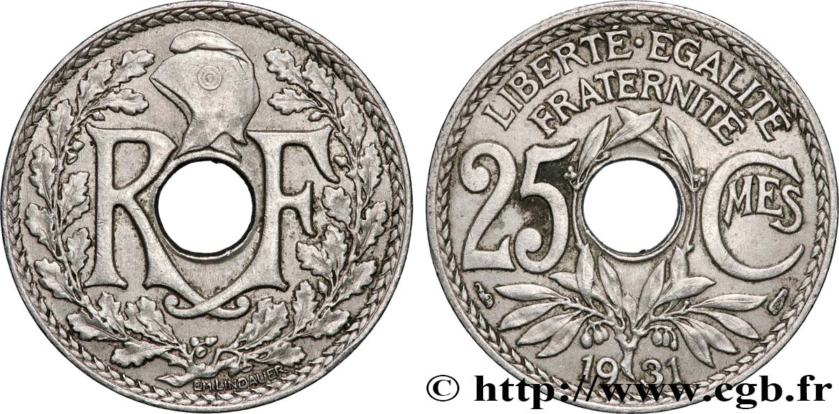 25 centimes Lindauer  1931  F.171/15 SUP 