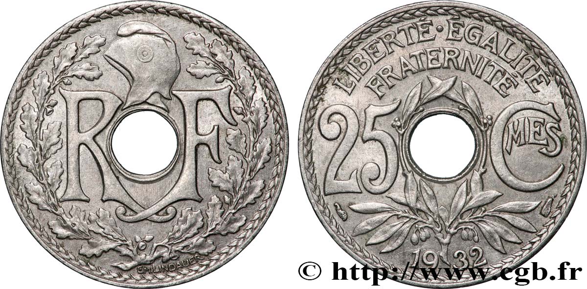 25 centimes Lindauer 1932  F.171/16 AU 
