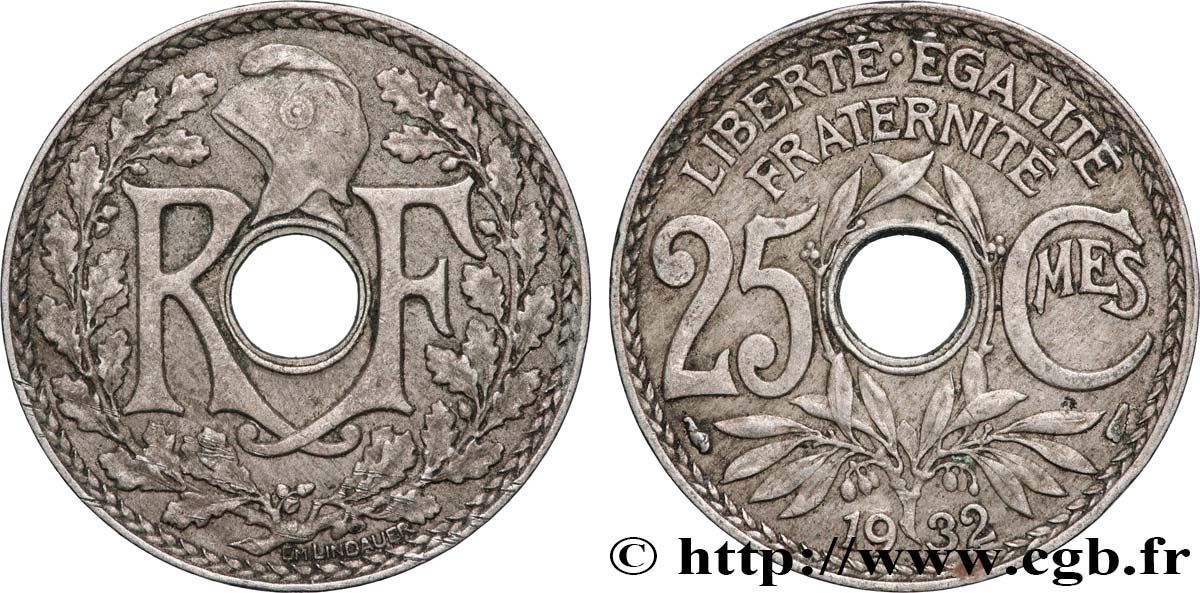 25 centimes Lindauer 1932  F.171/16 SUP 