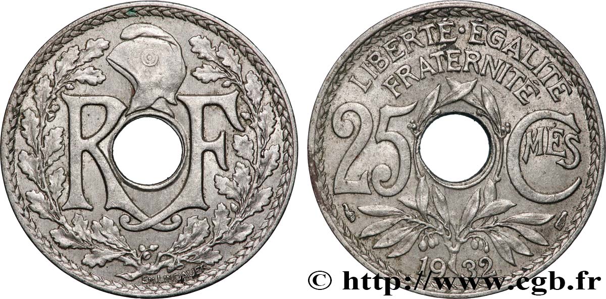 25 centimes Lindauer 1932  F.171/16 SPL 
