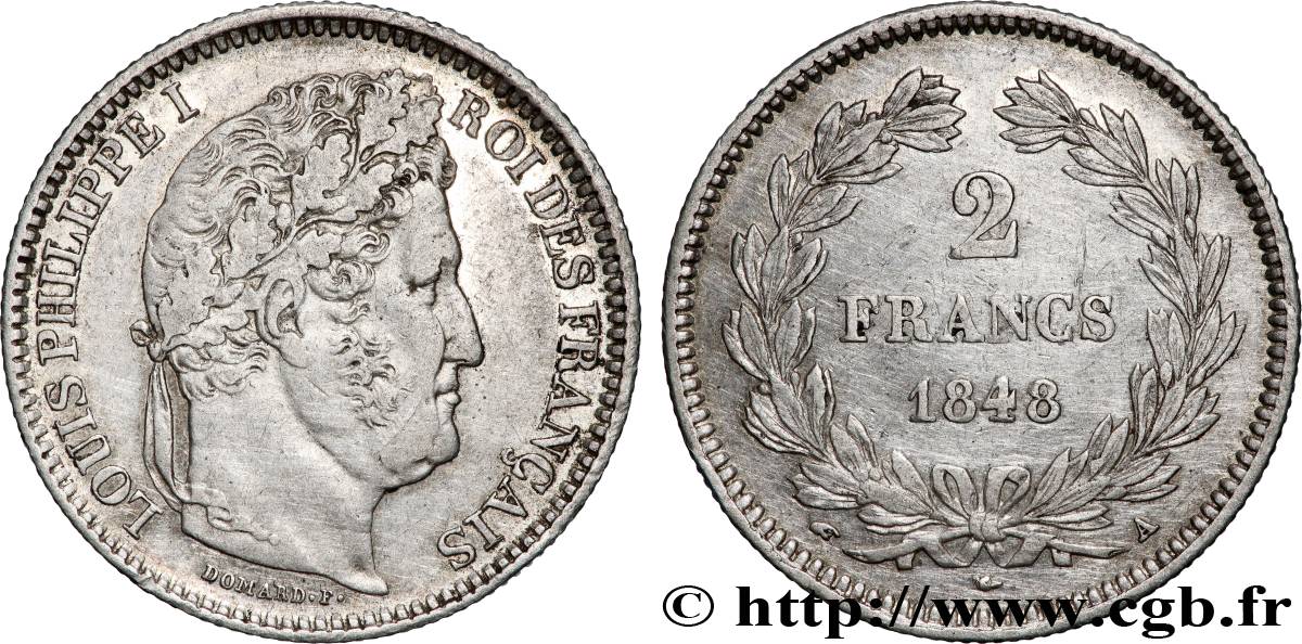 2 francs Louis-Philippe 1848 Paris F.260/115 TTB 