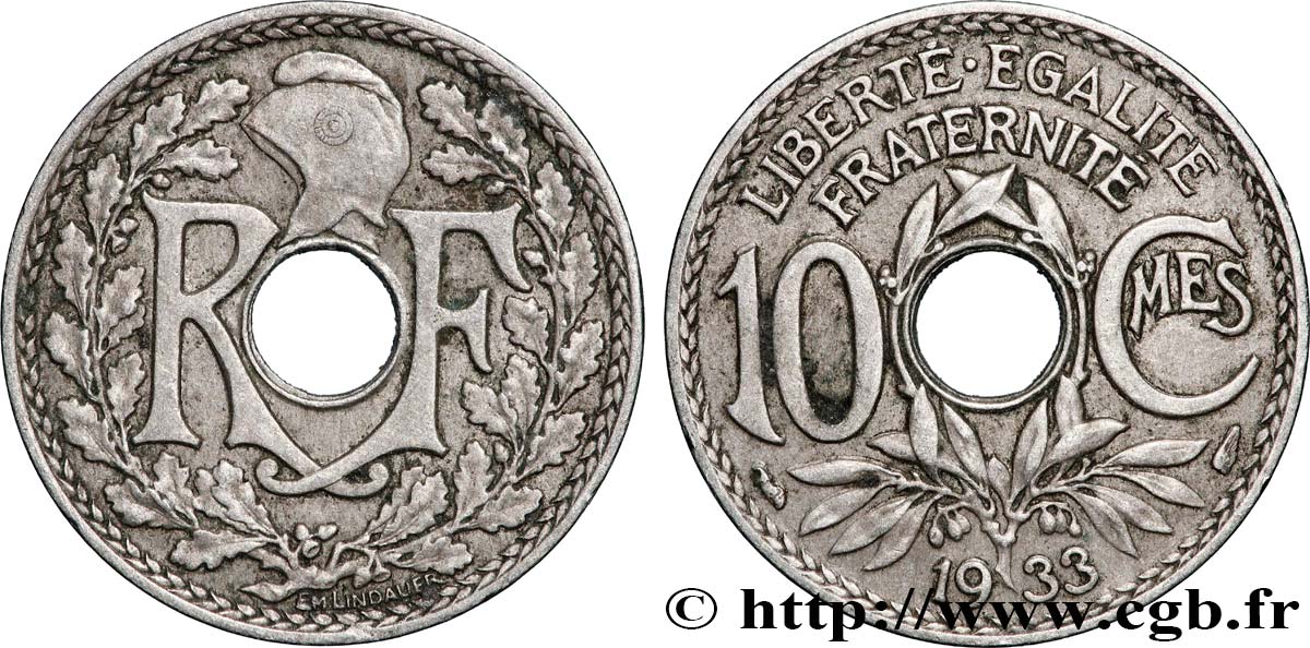 10 centimes Lindauer 1933  F.138/20 TTB 