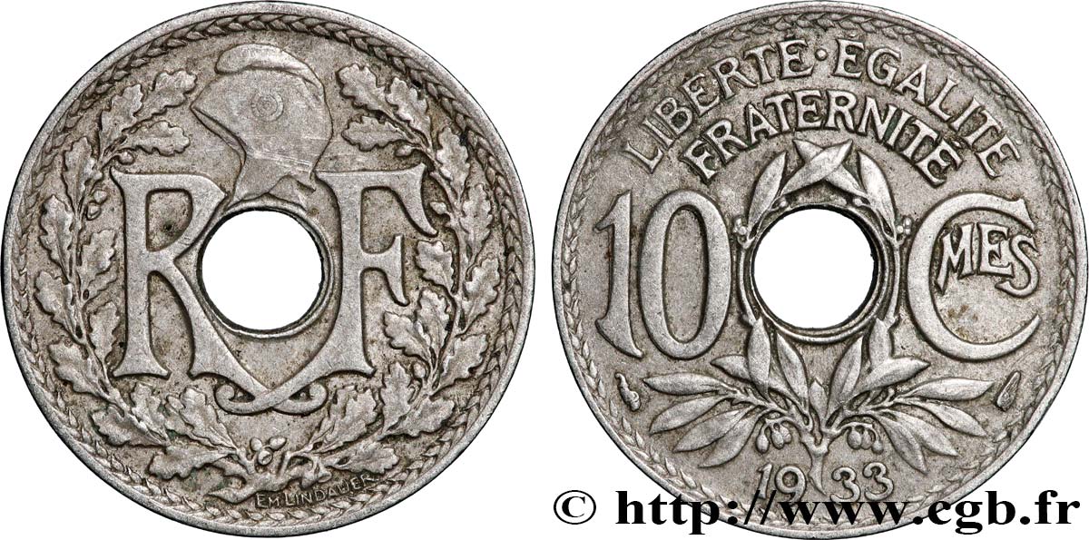 10 centimes Lindauer 1933  F.138/20 TTB 