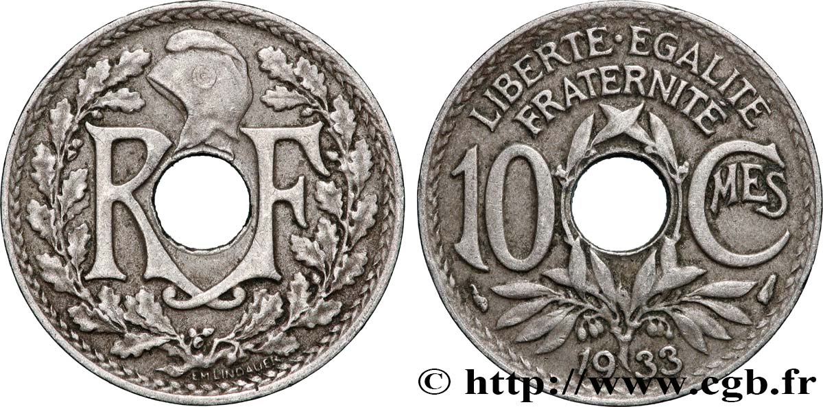 10 centimes Lindauer 1933  F.138/20 TTB 