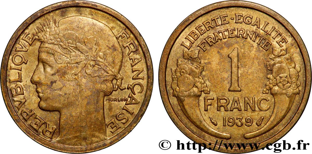 1 franc Morlon 1939 Paris F.219/10 VZ 