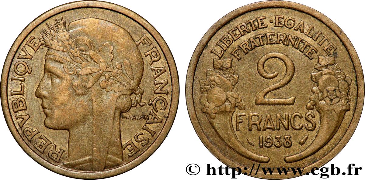 2 francs Morlon 1938  F.268/11 TTB+ 