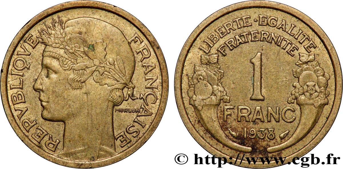 1 franc Morlon 1938 Paris F.219/9 AU 