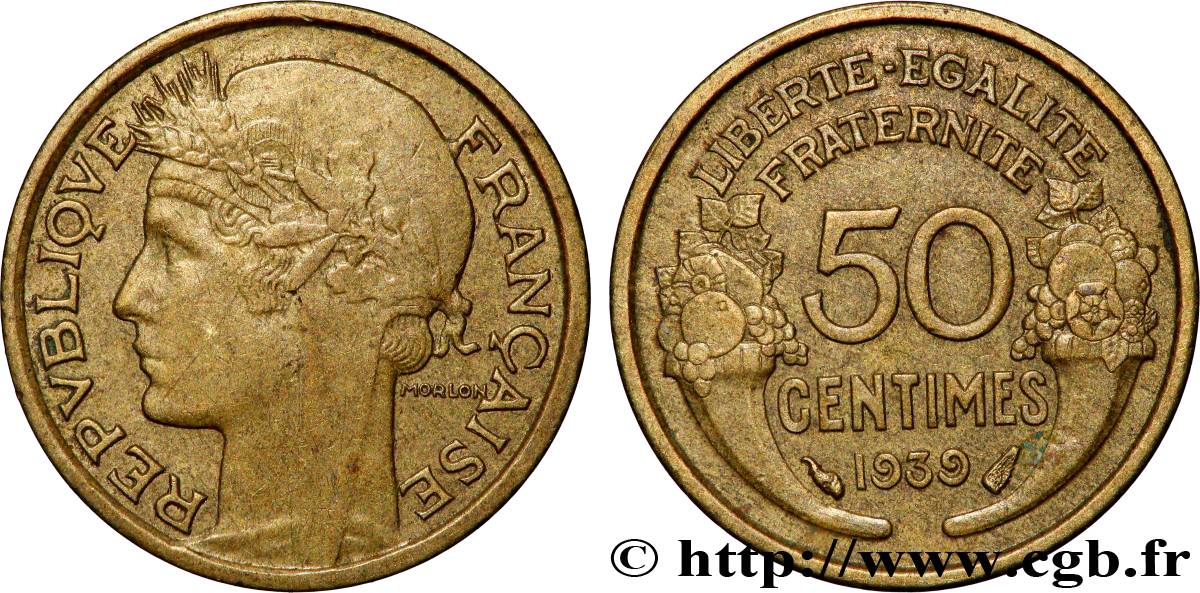 50 centimes Morlon 1939  F.192/15 SUP 