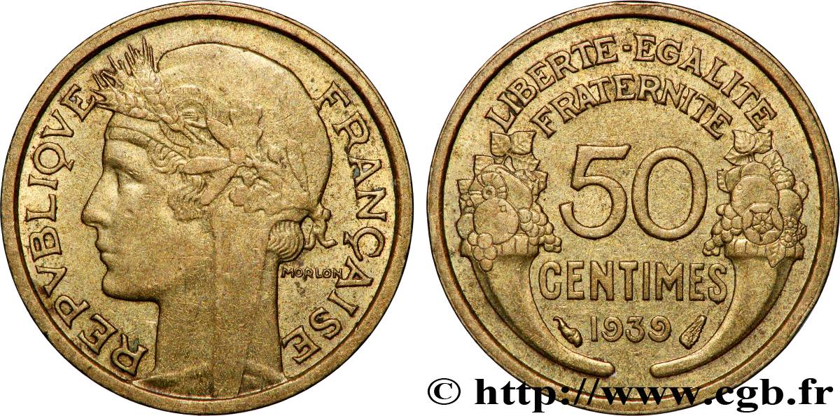 50 centimes Morlon 1939  F.192/15 SPL 