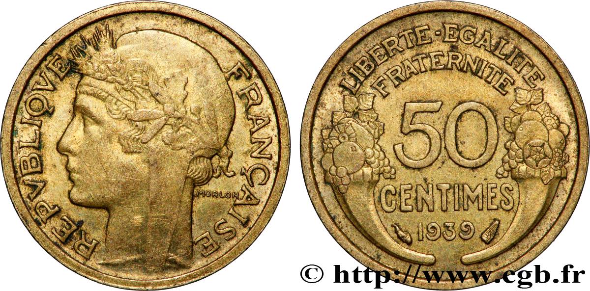 50 centimes Morlon 1939  F.192/15 AU 