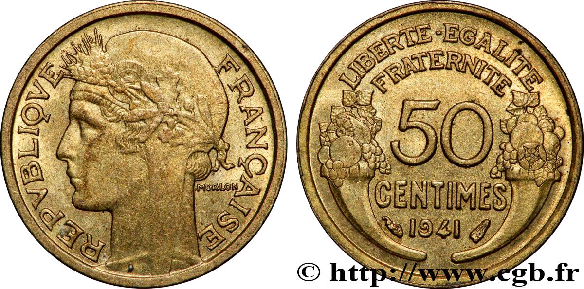 50 centimes Morlon 1941  F.192/18 SPL 