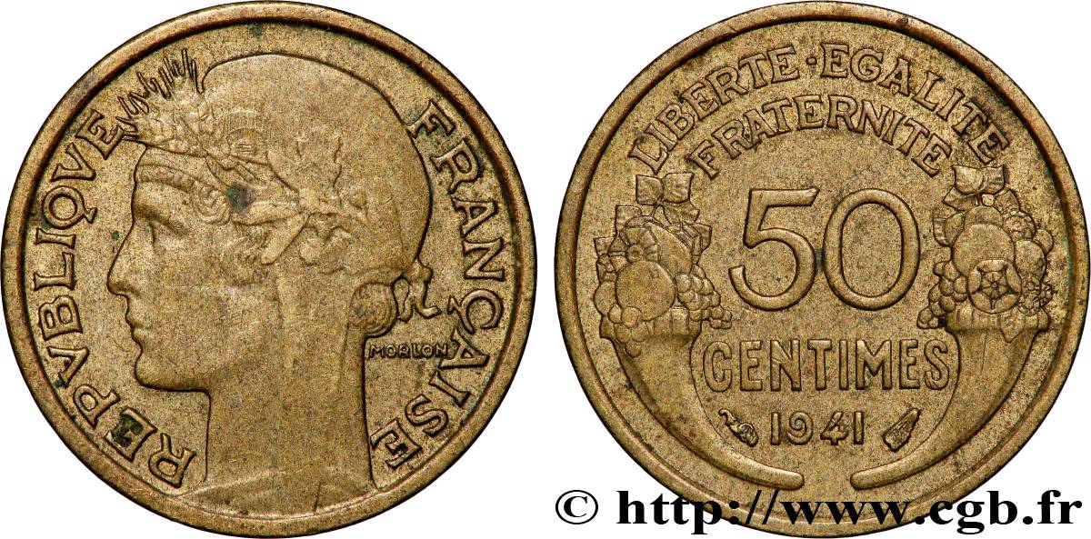 50 centimes Morlon 1941  F.192/18 AU 