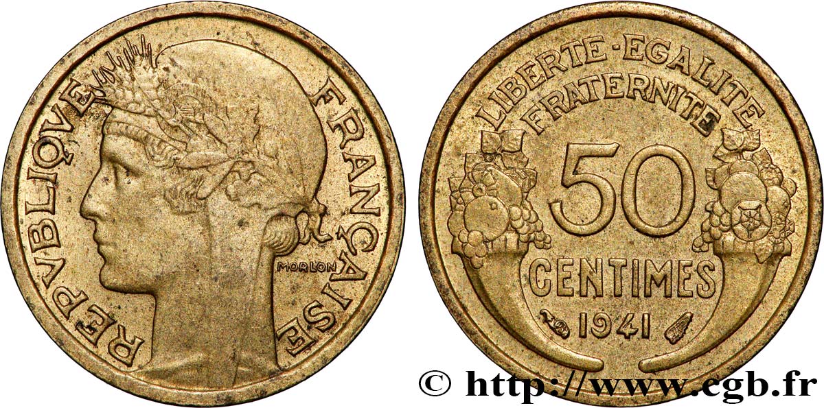 50 centimes Morlon 1941  F.192/18 EBC 