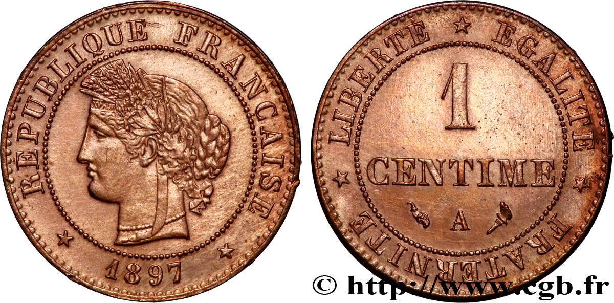1 centime Cérès 1897 Paris F.104/24 MS 