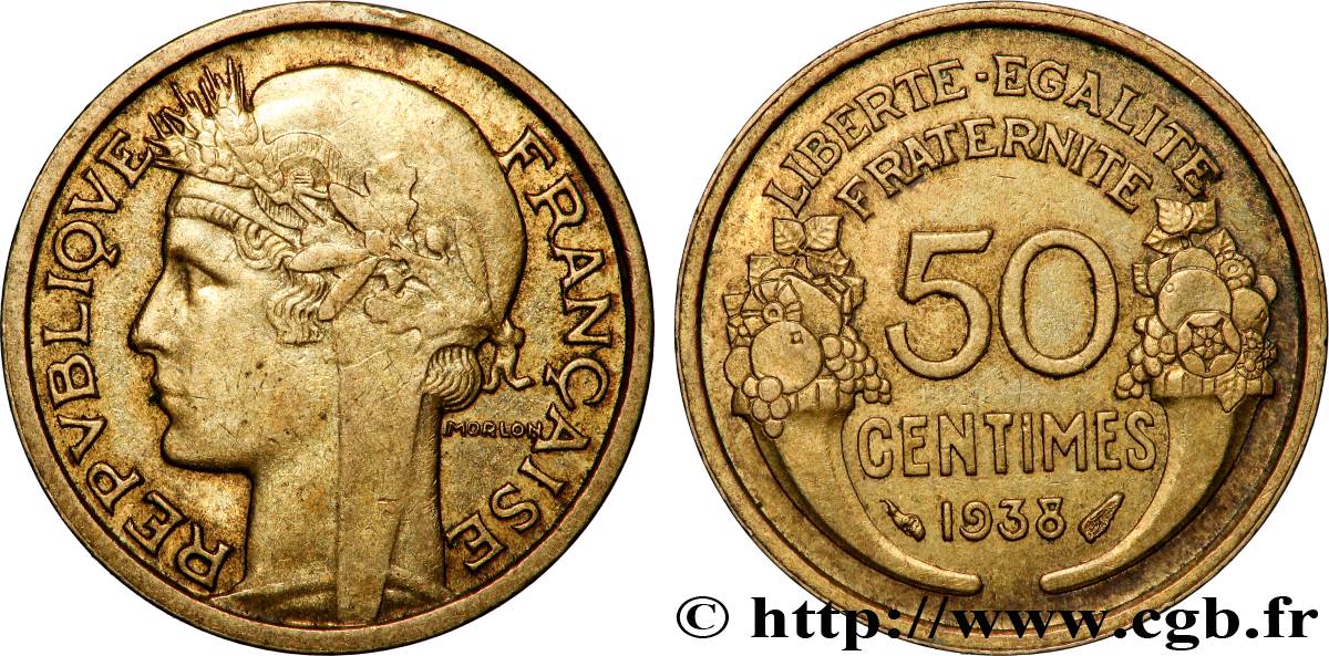 50 centimes Morlon 1938  F.192/14 AU 
