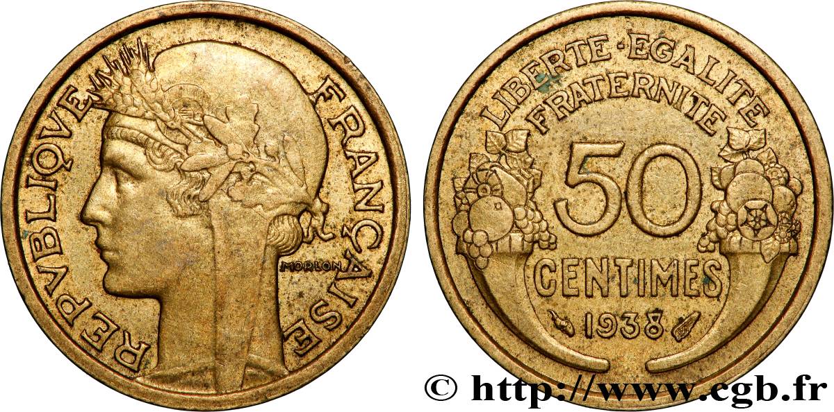 50 centimes Morlon 1938  F.192/14 VZ 