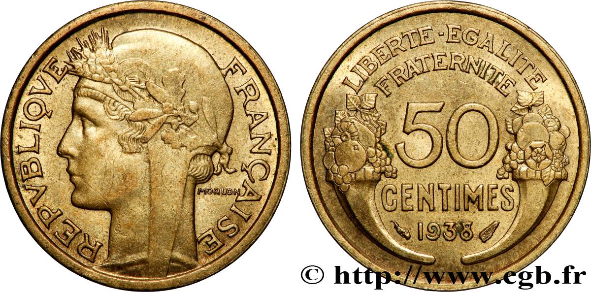 50 centimes Morlon 1938  F.192/14 AU 