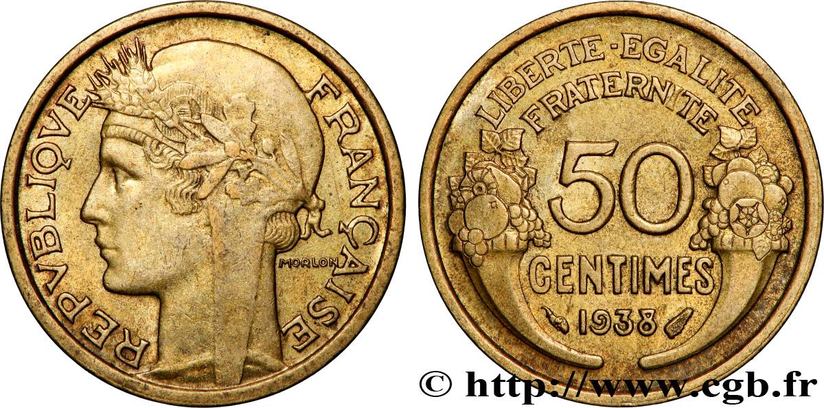 50 centimes Morlon 1938  F.192/14 AU 