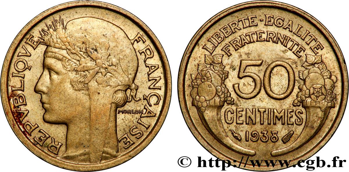 50 centimes Morlon 1938  F.192/14 EBC 