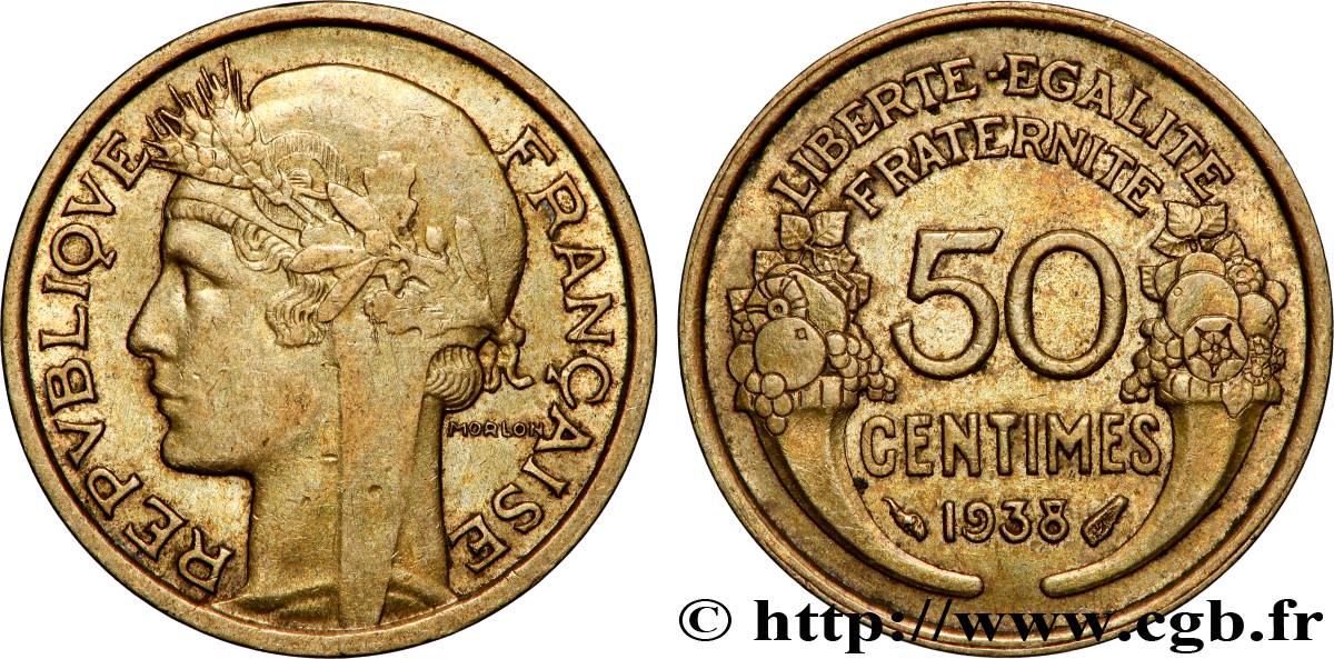 50 centimes Morlon 1938  F.192/14 AU 