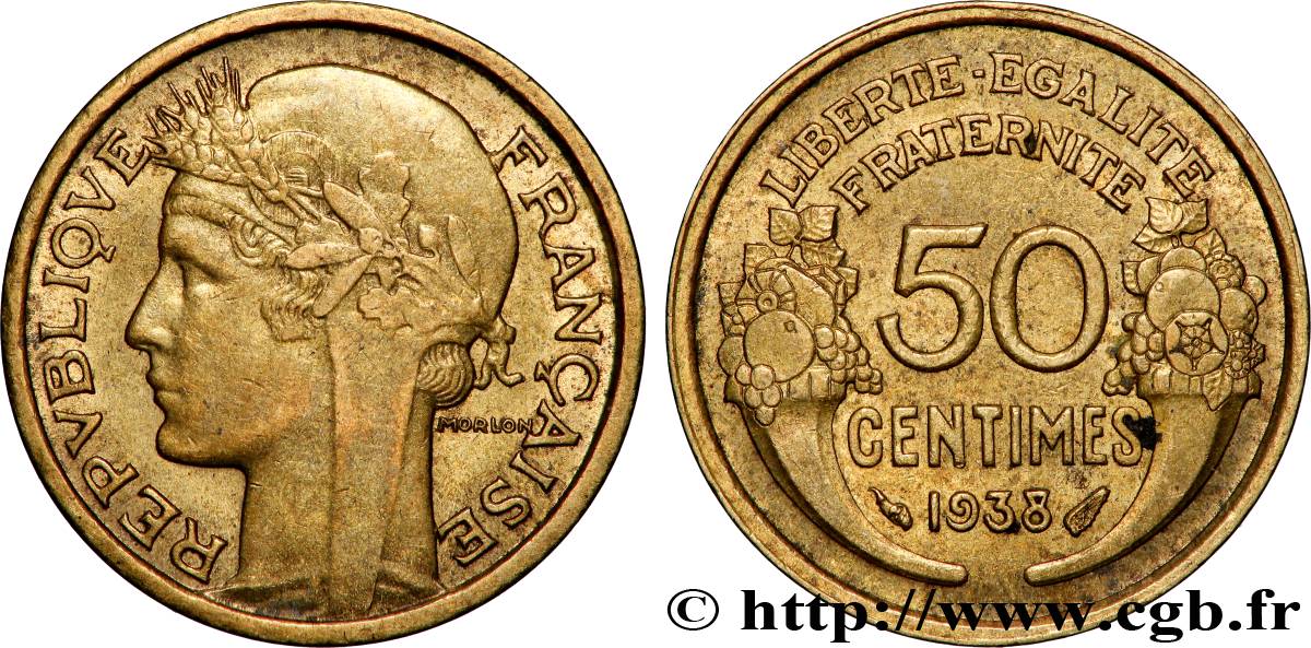 50 centimes Morlon 1938  F.192/14 EBC 