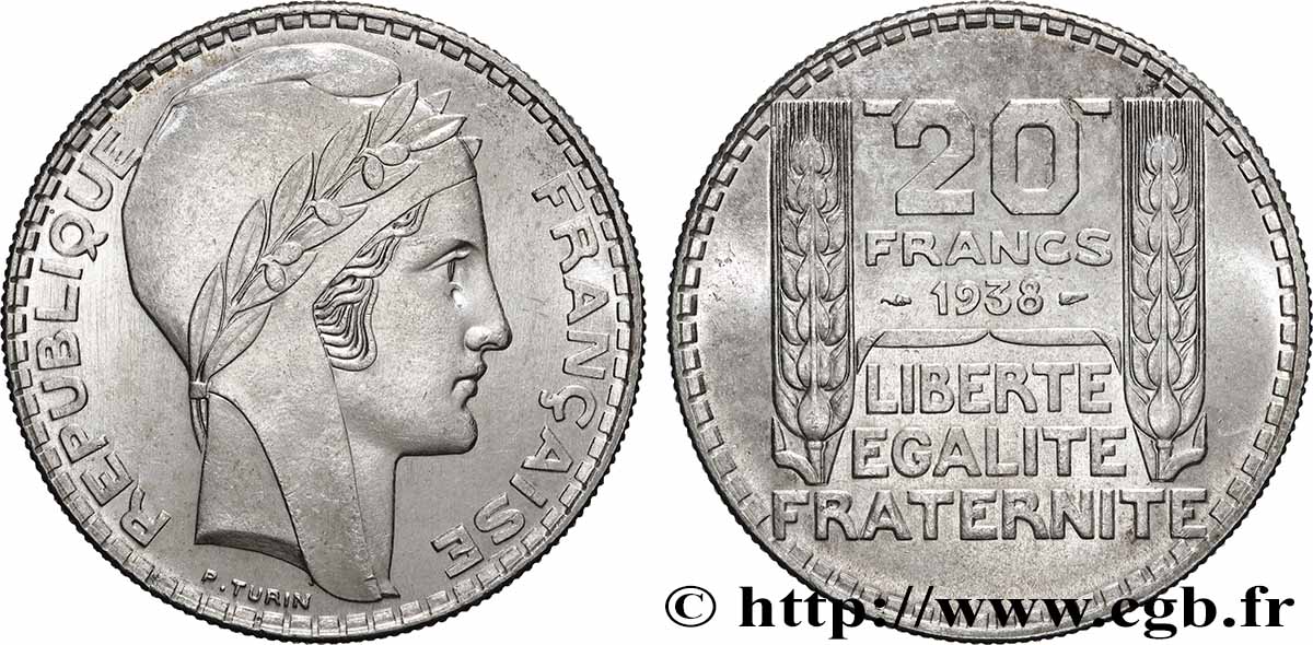 20 francs Turin 1938  F.400/9 SPL 