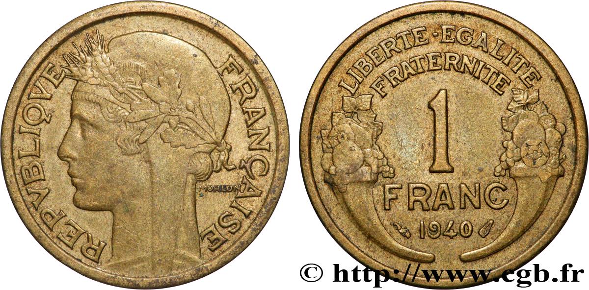 1 franc Morlon 1940 Paris F.219/11 MS 