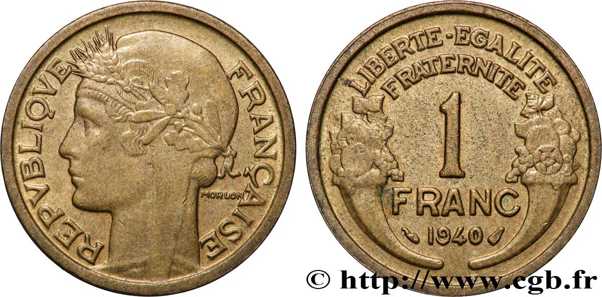 1 franc Morlon 1940 Paris F.219/11 SPL+ 