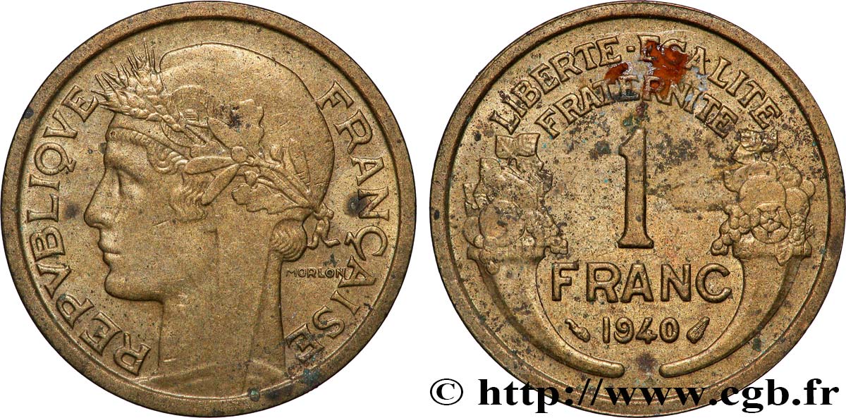 1 franc Morlon 1940 Paris F.219/11 MS 