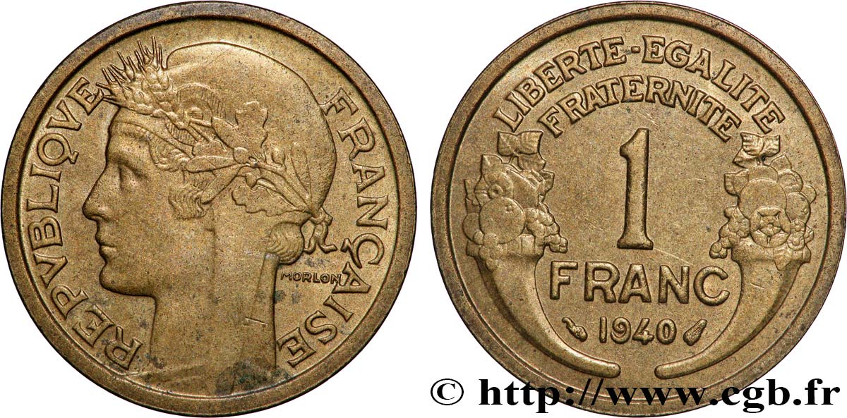 1 franc Morlon 1940 Paris F.219/11 MS 