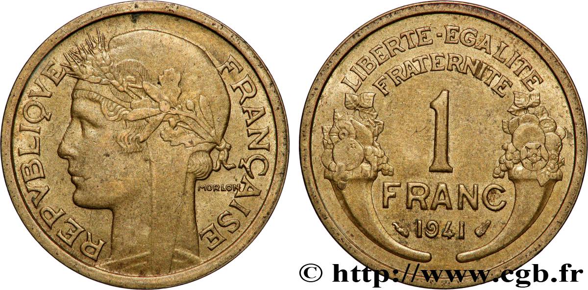 1 franc Morlon 1941 Paris F.219/12 VZ+ 